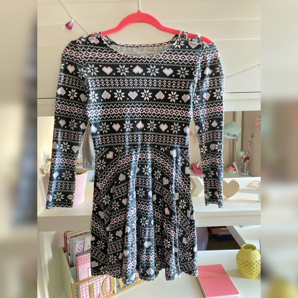 🌸3/$30🌸 Girls’ Christmas Winter Print Long Sleeve Dress 🎄❄️👗